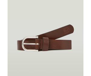 G-STAR Thin Belt Metal 80 antic silver/dk brown D25393-D981-4530-80