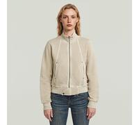 G-STAR Track Overdyed Slim Sweaterjacke Beige XS dk brick gd D26087-D688-D848-XS