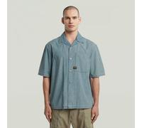 Langarmshirt G-STAR "Track Relaxed Hemd", Damen, Gr. XXL, faded breeze, Obermaterial: 100% Baumwolle, Shirts Langarmshirt (68946367-XXL) faded breeze