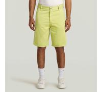Shorts G-STAR "Travail Relaxed Shorts", Damen, Gr. 32, bright chartreuse gd, Obermaterial: 100% Baumwolle, Hosen Shorts (88488135-32)