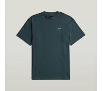T-Shirt G-STAR "True Regular", Herren, Gr. M, grün (vintage navy), Jersey, Obermaterial: 100% Baumwolle, unifarben, regular fit hüftbedeckend, Rundhals, abgesteppte Kante, Shirts T-Shirt, aus Baumwoll