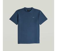 T-Shirt G-STAR "True Regular T-Shirt", Herren, Gr. S, rank blau, Obermaterial: 100% Baumwolle, Shirts T-Shirt (77712340-S) rank blau