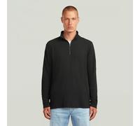 G-STAR Tweeter Half Zip T-Shirt Schwarz M dark black D26866-E176-6484-M