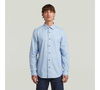 G-STAR Uniform Slim Hemd Mehrfarbig L deep wave/white oxford D25176-C895-D858-L