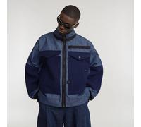 G-STAR Unisex GSRR Maxi Reversible Bomberjacke Dunkelblau L raw denim D25415-D307-001-L
