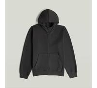 G-STAR Unit Washed Full Zip Hooded Sweatshirt Schwarz M dark black garment dyed D30718-D969-B564-M
