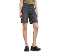 Shorts G-STAR "Viktoria Bermuda Shorts Clean Edge", Damen, Gr. 31, faded eolith grau, Obermaterial: 63% Baumwolle, 37% Baumwolle, Hosen Shorts (87677369-31) faded eolith grau