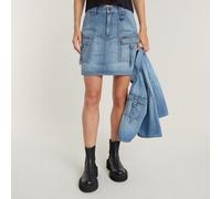G-Star RAW Women's Skirts Viktoria Utility Mini Skirt wmn, Blau (Sun Faded Thames D24887-D539-G341), 26