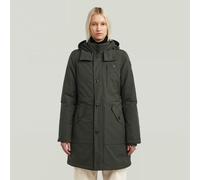 Parka G-STAR "Vodan Jacke", Damen, Gr. XL, asfalt, Obermaterial: 54% Elastomultiester, 46% Polyester, Jacken Parka (16778506-XL) asfalt