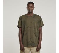 G-STAR Wash Allover T-Shirt Mehrfarbig XS shadow olive concrete D25973-C338-H343-XS