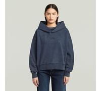 G-STAR Washed A-Line Script Hoodie Sweatshirt Dunkelblau L osaka blue smokey gd D27726-D969-H598-L