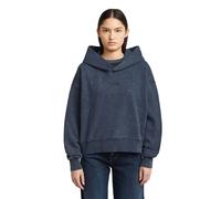 G-STAR Washed A-Line Script Hoodie Sweatshirt Dunkelblau L osaka blue smokey gd D27726-D969-H598-L
