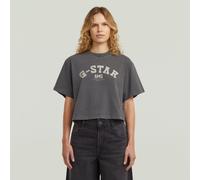 G-STAR Washed Boxy T-Shirt Schwarz M dark black garment dyed D27978-C756-B564-M