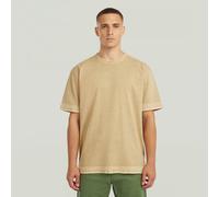 T-Shirt G-STAR "Washed Distressed Relaxed T-Shirt", Damen, Gr. L, cream gd, Obermaterial: 100% Baumwolle, Shirts T-Shirt (89778518-L) cream gd