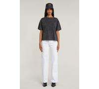 G-STAR Washed G-Script T-Shirt Grau S petrol double dye D26241-2653-H365-S