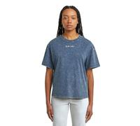 G-STAR Washed G-Script T-Shirt Mittelblau M mid blue double dye D26241-2653-H364-M
