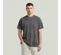 T-Shirt G-STAR "Washed Jacquard T-Shirt", Herren, Gr. L, grau (petrol gd), Obermaterial: 100% Baumwolle, Shirts T-Shirt (59174505-L) petrol gd
