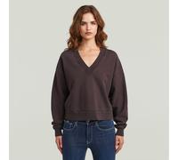 G-STAR Washed Loose V Sweater Braun XL chocolate plum gd D27806-E159-H312-XL