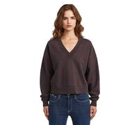 G-STAR Washed Loose V Sweater Braun S chocolate plum gd D27806-E159-H312-S