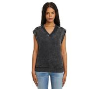 Longpullover G-STAR "Washed Sweatshirt", Damen, Gr. S, petrol double dye, Obermaterial: 100% Baumwolle, Pullover Longpullover (72896028-S) petrol double dye