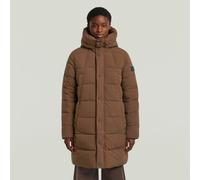 Outdoorjacke G-STAR "Whistler Mid Puffer", Damen, Gr. XL, potting soil, 50% polyester (Sorona), 50% Polyester, Jacken (40271111-XL) potting soil