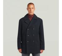 Outdoorjacke G-STAR "Wool Peacoat", Damen, Gr. XL, salute, Obermaterial: 51% Wolle, 33% Polyester, 11% Acrylglas, 4% Polyamid, 1% Baumwolle, Jacken Outdoorjacke (40583119-XL) salute