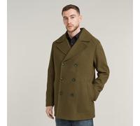 Outdoorjacke G-STAR "Wool Peacoat", Damen, Gr. S, schwarz olive, Obermaterial: 70% Wolle, 30% Polyamid, Jacken Outdoorjacke (63855423-S) schwarz olive