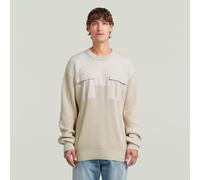 G-STAR Woven Mix Knit Pullover Weiß M whitebait D26725-C868-1603-M