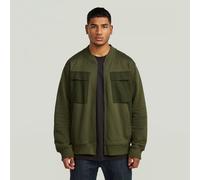 G-STAR Woven Mix Sweatjacke Grün L shadow olive D28824-E553-B230-L