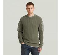 G-STAR Woven Mix Washed Knit Pullover Grün M shadow olive D28573-D630-D033-M