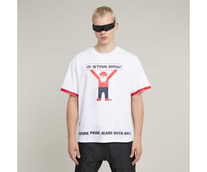 G-STAR WVB Unisex Boxy T-Shirt Weiß M white D25905-E018-110-M