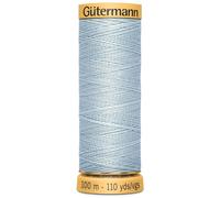 G termann Natur-Baumwollfaden, 110 m, Hellblau Dawn