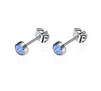 G23 Titan Ohrstecker für Damen Herren Mädchen Ohrringe Hypoallergen Nickelfrei 3mm/4mm/5mm/7mm Kristallohrringe Ohrschmuck Geburtstagsgeschenk