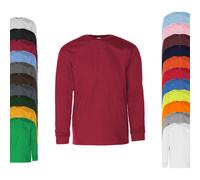 G2400 Gildan T-Shirt Langarm Rundhals Ultra Cotton Dark Heather L