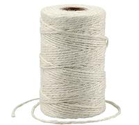 G2PLUS 100M Beige Juteschnur, 2MM Jute Schnur für Garten, 3-Lagig Bastelschnur für Basteln, Jute Dekokordel für DIY Kunstgewerbe Gartenarbeit