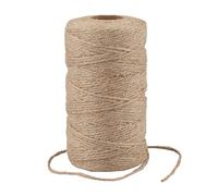 G2PLUS 100M Braun Juteschnur, 2MM Jute Schnur für Garten, 3-Lagig Bastelschnur für Basteln, Jute Dekokordel für DIY Kunstgewerbe Gartenarbeit