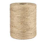 G2PLUS 300M Braun Juteschnur, 1.5mm Jute Schnur für Garten, 2-Lagig Bastelschnur für Basteln, Jute Dekokordel für DIY Kunstgewerbe Gartenarbeit
