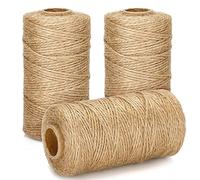 G2PLUS 300M Braun Juteschnur, 1.5MM Jute Schnur für Garten, 3-Lagig Bastelschnur für Basteln, Jute Dekokordel für DIY Kunstgewerbe Gartenarbeit