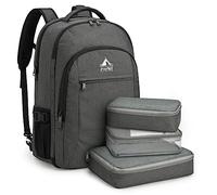 G4Free 40L Reiserucksack & Große 17-Zoll Laptop-Rucksack für Damen Herren mit 3 Teilige Packwürfeln-Packing Cubes für Reisen Urlaub Business Arbeit