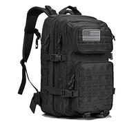 G4Free 45L Militär Taktischer Rucksack, Große Rucksack Taktisch mit MOLLE-System, 3 Tage Armee Assault Pack Bag Go Bag Rucksack Herren für Assault Wandern Reisen Outdoor Arbeit, Schwarz