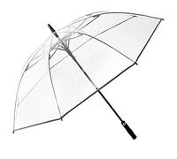 G4Free 62 Inch Klarer Golfschirm Transparenter Großer Langer Regenschirm Automatik Öffnen Übergroßer Stockschirm Winddicht Wasserdicht mit Hülle für Frauen und Männer