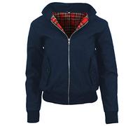 G5 Apparel Damen Klassische Weinlese Harrington Jacke - Navy
