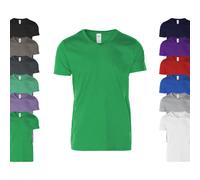 G64V00 Gildan T-Shirt mit V-Ausschnitt Softstyle® Dark Heather XL