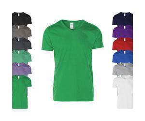 G64V00 Gildan T-Shirt mit V-Ausschnitt Softstyle® White M