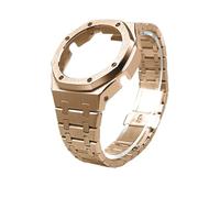 GA2100 Metall-Mod-Kit, kompatibel mit Casio 2110 GMA-S2100 GM2100, Edelstahlgehäuse und Uhrenarmband, Ersatz-Modifikationszubehör(Rose Gold Set,GA-2100)