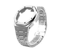 GA2100 Metall-Mod-Kit, kompatibel mit Casio 2110 GMA-S2100 GM2100, Edelstahlgehäuse und Uhrenarmband, Ersatz-Modifikationszubehör(Silver Set,GM-2100)