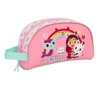 GABBY'S Dollhouse Große Kulturtasche für Kinder, anpassbar an den Wagen, ideal für Kinder von 5 bis 14 Jahren, bequem und vielseitig, Qualität und Widerstandsfähigkeit, 26 x 16 x 9 cm