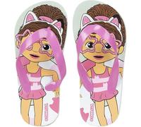 Gabby's Dollhouse Kinder Flip Flops - Farbe Weiß und Rosa - Größe 30/31 - Hergestellt aus 100% EVA - Finger Flip Flops für Jungen und Mädchen - Original Produkt Designed in Spain