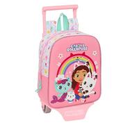 Safta Gabby´´s Dollhouse 6l Wheeled Backpack Rosa Kinder
