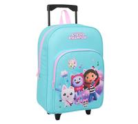 GABBY'S Dollhouse Kinderrucksack mit kompaktem Wagen, ideal für Kinder verschiedener Altersgruppen, bequem und vielseitig, Qualität und Widerstandsfähigkeit, 33 x 43 x 15 cm